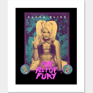 Alexa Bliss Marbleized Posters and Art